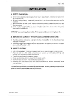 Preview for 3 page of Brice TECNOFRY Operation And Safety Manual