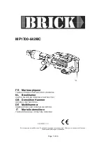 BRICK MP1700-642MC Original Instructions Manual preview