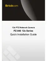 Preview for 1 page of Brickcom PZ-040 12x Series Quick Installation Manual