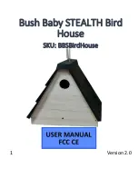 Предварительный просмотр 1 страницы Brickhouse Security BBSBirdHouse User Manual