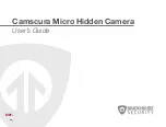 Brickhouse Security Camscura Micro Hidden User Manual предпросмотр