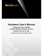 Brickom Professional Outdoor Bullet Series Hardware User Manual предпросмотр