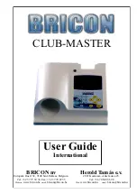 Bricon CLUB-MASTER User Manual preview