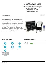 BridgeLux SFA30 Quick Start Manual preview