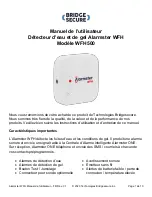 Предварительный просмотр 11 страницы Bridgesecure Technologies Alarmster WFH500 User Manual