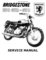 Bridgestone 350 GTO Service Manual preview