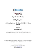 Предварительный просмотр 1 страницы Bridgetek LDSBus BRT AN 080 User Manual