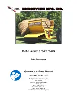 Bridgeview BALE KING 5100 Operator'S & Parts Manual предпросмотр