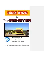 Предварительный просмотр 1 страницы Bridgeview Bale King 6100 Operator'S & Parts Manual