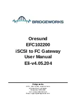 Preview for 1 page of Bridgeworks Oresund EFC102200 User Manual