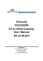 Preview for 1 page of Bridgeworks Oresund FCE102200 User Manual