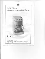 Briel Lido ES-15F Operating Instruction And Cook Book предпросмотр