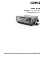 Brigade Electronics MDR-304A Instruction Manual предпросмотр