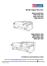 Preview for 1 page of Brigade MDR-404-500 Installation And Operation Manual