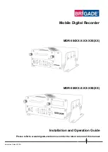 Brigade MDR-504 Series Installation And Operation Manual предпросмотр