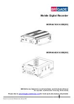 Предварительный просмотр 1 страницы Brigade MDR 600 Series Manual