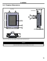 Предварительный просмотр 13 страницы Brigantia Fireplaces Eloquence 24-DVRS25NB-2 Installation, Operation And Maintenance Manual