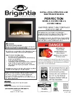 Предварительный просмотр 1 страницы Brigantia Fireplaces PERFECTION 35-DVRS31NB-2 Installation, Operation And Maintenance Manual