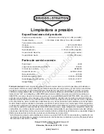 Предварительный просмотр 50 страницы Briggs & Stratton 020498 Operator'S Manual