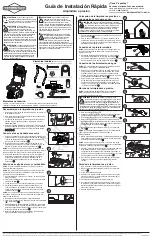 Предварительный просмотр 2 страницы Briggs & Stratton 020661 Quick Setup Manual