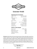 Предварительный просмотр 48 страницы Briggs & Stratton 030241-0 Operator'S Manual