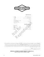 Preview for 40 page of Briggs & Stratton 030641-00 Operator'S Manual