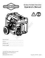 Briggs & Stratton 030750 Operator'S Manual preview