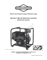 Предварительный просмотр 1 страницы Briggs & Stratton 073034 Operator'S Manual