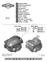 Briggs & Stratton 100000 LX 500 Series Operator'S Manual preview