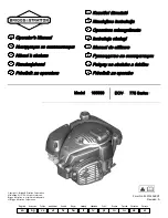 Briggs & Stratton 100600 Series Operator'S Manual preview