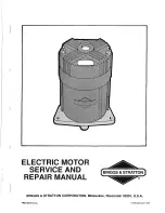 Preview for 1 page of Briggs & Stratton 101120 Series Service And Repair Manual