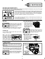 Предварительный просмотр 13 страницы Briggs & Stratton 110400 Operating & Maintenance Instructions