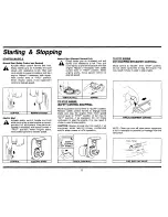 Preview for 5 page of Briggs & Stratton 110700 Operating And Maintenance Instructions Manual