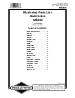 Preview for 1 page of Briggs & Stratton 12E300 Series Illustrated Parts List