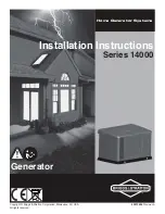 Briggs & Stratton 14000 Series Installation Instructions Manual preview