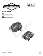 Briggs & Stratton 140000 Professional 1000 Series Operator'S Manual preview