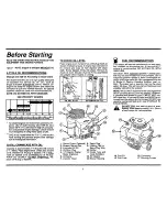 Preview for 3 page of Briggs & Stratton 170700 Series Operating And Maintenance Instructions Manual