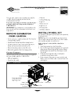 Preview for 4 page of Briggs & Stratton 190477GS Owner'S Manual