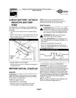 Предварительный просмотр 9 страницы Briggs & Stratton 190732GS Owner'S Manual