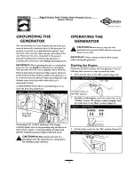 Предварительный просмотр 11 страницы Briggs & Stratton 190732GS Owner'S Manual