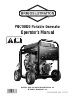 Предварительный просмотр 1 страницы Briggs & Stratton 204730GS Operator'S Manual