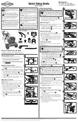 Briggs & Stratton 20504 Quick Setup Manual preview