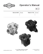 Briggs & Stratton 21000 Series Operator'S Manual preview