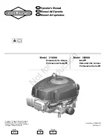 Preview for 1 page of Briggs & Stratton 210000 Intek Operator'S Manual