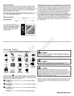 Preview for 4 page of Briggs & Stratton 210000 Intek Operator'S Manual