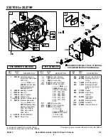 Preview for 2 page of Briggs & Stratton 252700 Parts List