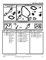 Preview for 17 page of Briggs & Stratton 252700 Parts List