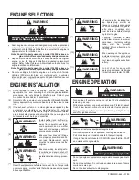 Preview for 3 page of Briggs & Stratton 272484 Operating And Maintenance Instructions Manual