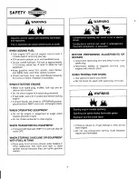 Preview for 3 page of Briggs & Stratton 285700 Series Operating And Maintenance Instruction Manual