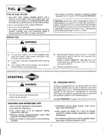 Preview for 7 page of Briggs & Stratton 285700 Series Operating And Maintenance Instruction Manual